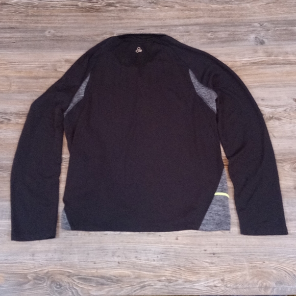 Long Sleeve Quarter Zip Athletic Dry Tek T Shirt Top - Picture 8 of 12